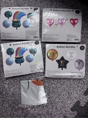 Holiday Balloon Bundle Party Decorations  - Halloween Valentine's Day New Year